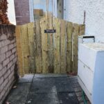 pointed top planed all round timber gate
