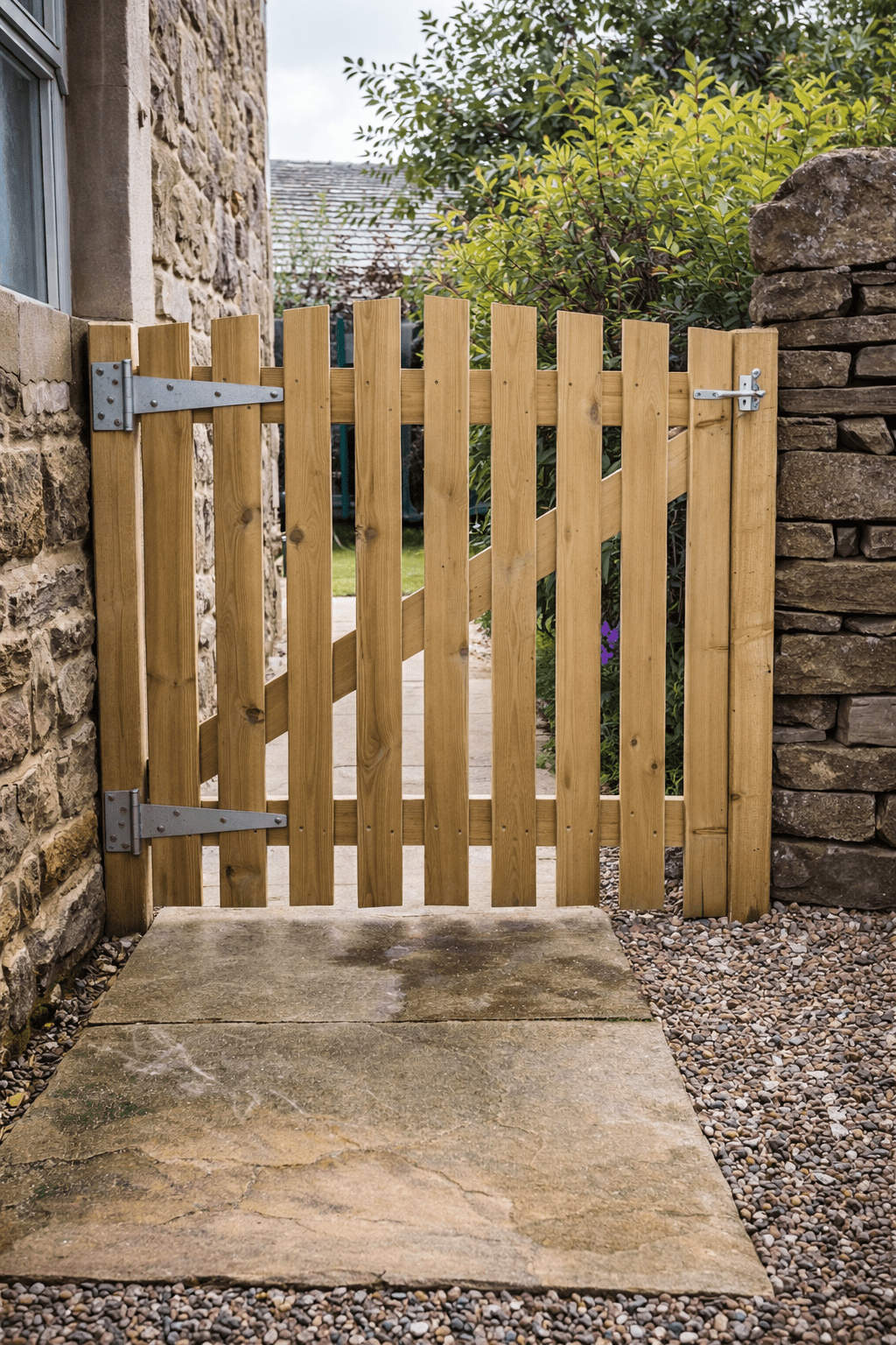 Picket Style timber side gate installed by The Side Gate Company